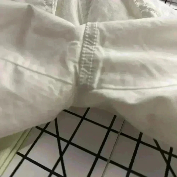 Eileen Fisher Women’s 2 White Cotton Blend Stretch Mid Rise Capri Cropped Pants - Picture 8 of 12